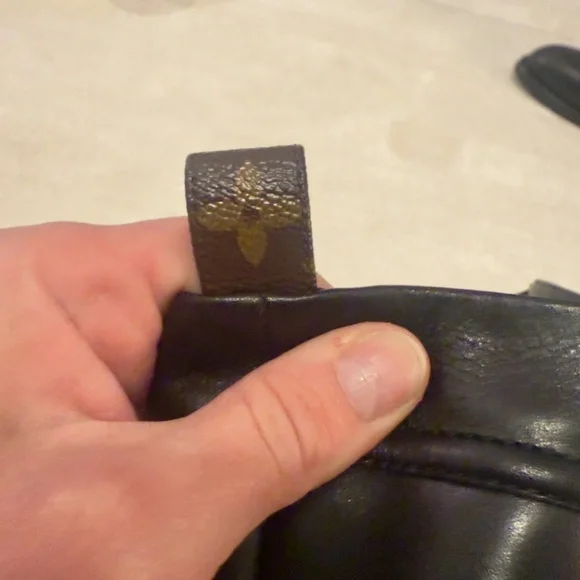 Louis Vuitton Mid-Calf Black Leather Moto Boots like new sz 10 (fits like 9-9.5) - Picture 7 of 8